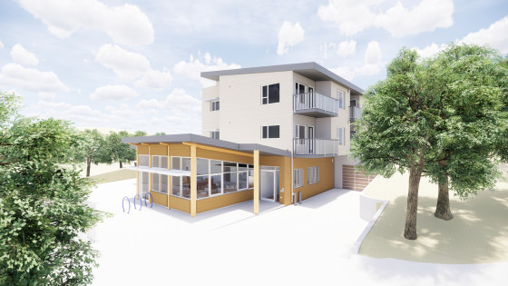 Rendering of Lily Lake Seniors Housing.